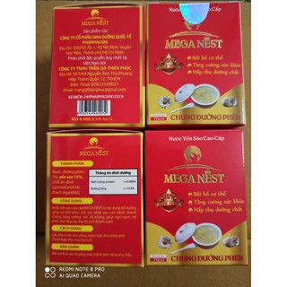 Combo 4 hủ yến sào cao cấp 15% Yến ( Chưng đường phèn )