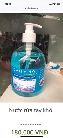Nước rửa tay khô CAHYMO