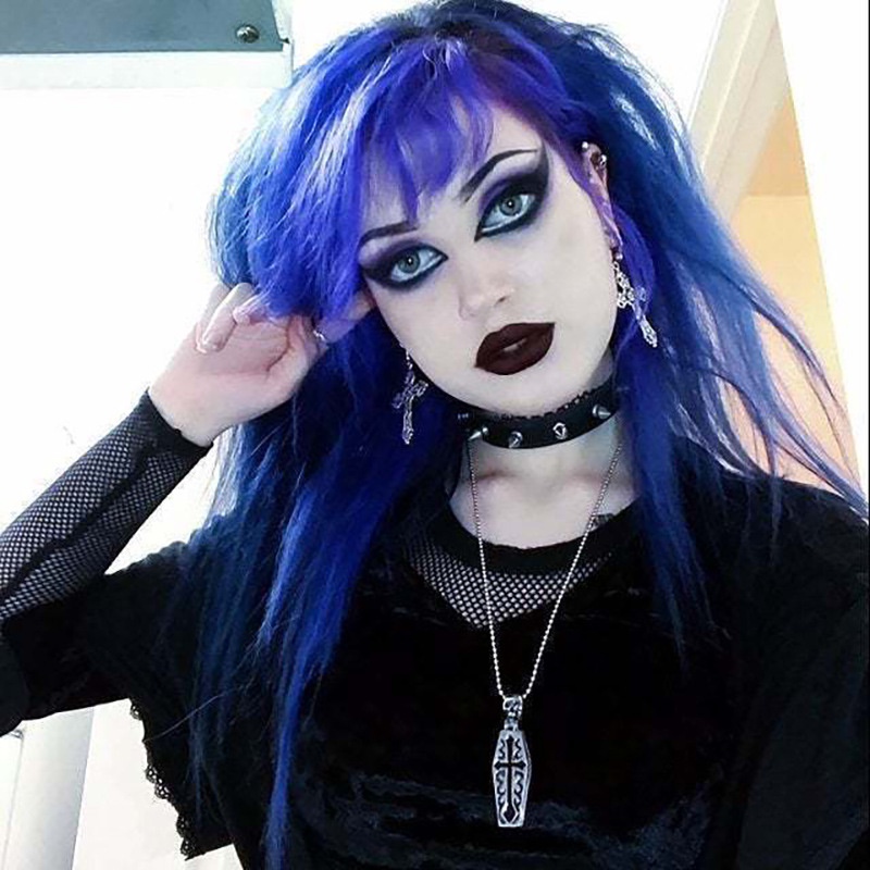 Bông Tai Hình Chữ Thập Lớn Phong Cách Punk Gothic Vintage Thời Trang Cho Nữ