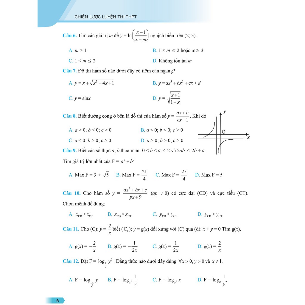 Sách - Chiến Lược Luyện Thi THPT - Bộ Đề Thi Trắc Nghiệm Môn Toán 2019 - Tặng Sổ Ngẫu Nhiên