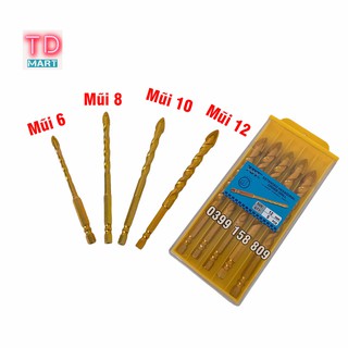 Mũi khoan đa năng chân lục giác TOT, khoan kính, thủy tinh,khoan gạch men, gạch đá hoa cương