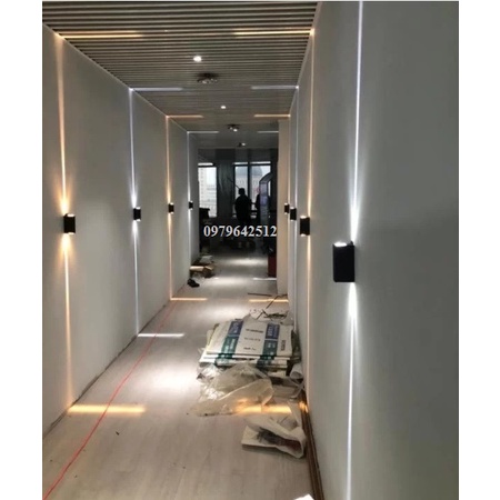 Đèn hắt cột, đèn hắt tường ngoài trời 2 tia công suất 6w