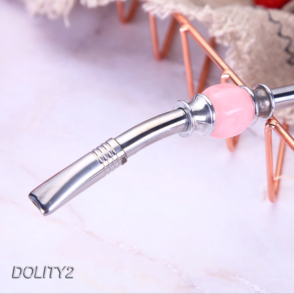 Bộ 2 Ống Hút Bằng Thép Không Gỉ 8.3 &quot;Màu Xám