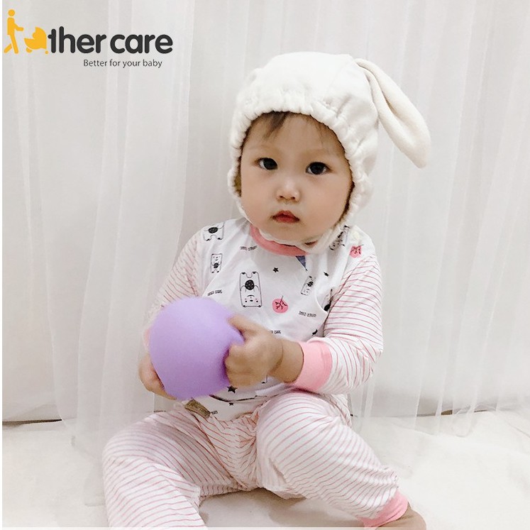 Bộ Quần áo FatherCare Cài vai DT - Gấu trắng và Gấu cáo (Họa tiết - Kẻ) FC434 FC465