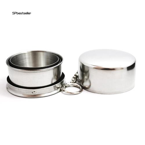 Cốc Nước Có Thể Gập Lại Chất Liệu Thép Không Gỉ Tiện Dụng