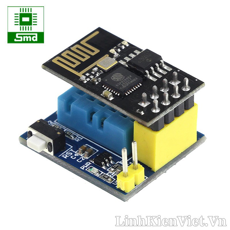 Module cảm biến DHT11 + ESP8266 ESP-01 ESP-01S mạch thu phát không dây cảm biến nhiệt độ độ ẩm