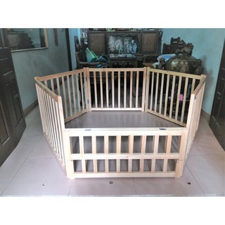 Cũi gỗ quây 8 cánh