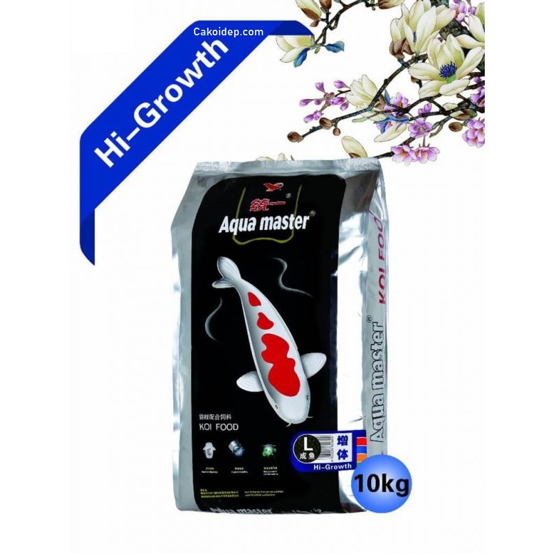 Thức ăn cá Koi  Aqua Master Growth Hi-Growth Color size L 10KG