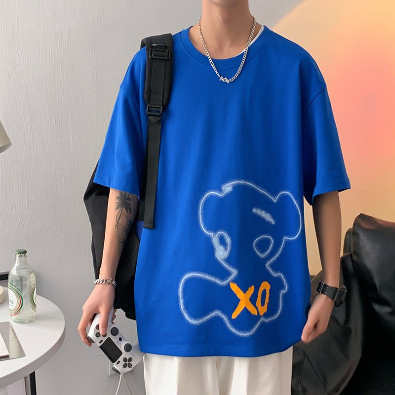 áo thun tay lỡ phong rộng-áo thun unisex chất cotton xịn mẫu gấu XO(free size 40-70kg)