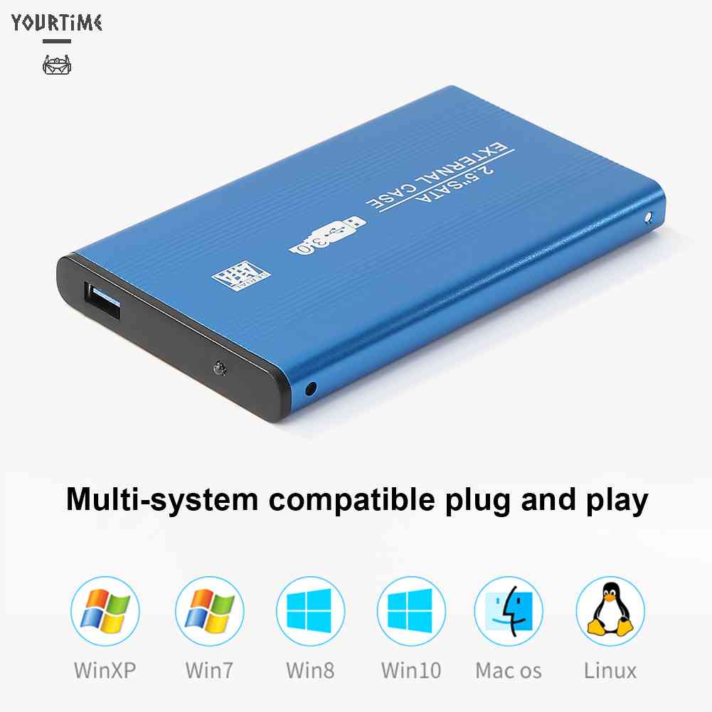 Vỏ Ổ Cứng Ngoài Bằng Hợp Kim Nhôm 2.5 inch HDD SSD Box USB SATA3.0