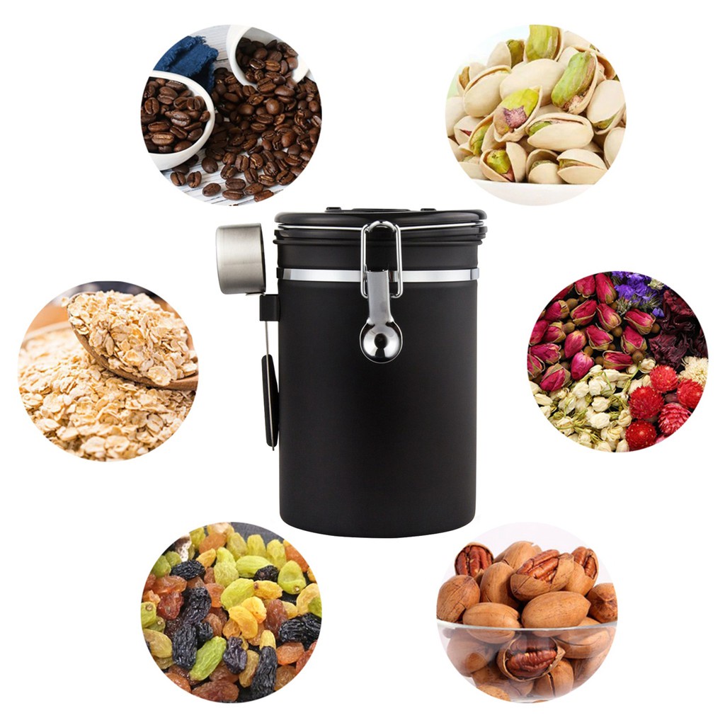 Hộp Đựng Cà Phê Dung Tích 1800ml Thiết Kế Tiện Dụng