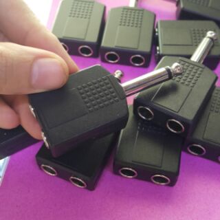 Jack chia 6.5mm ra 2 đầu cái 6.5mm