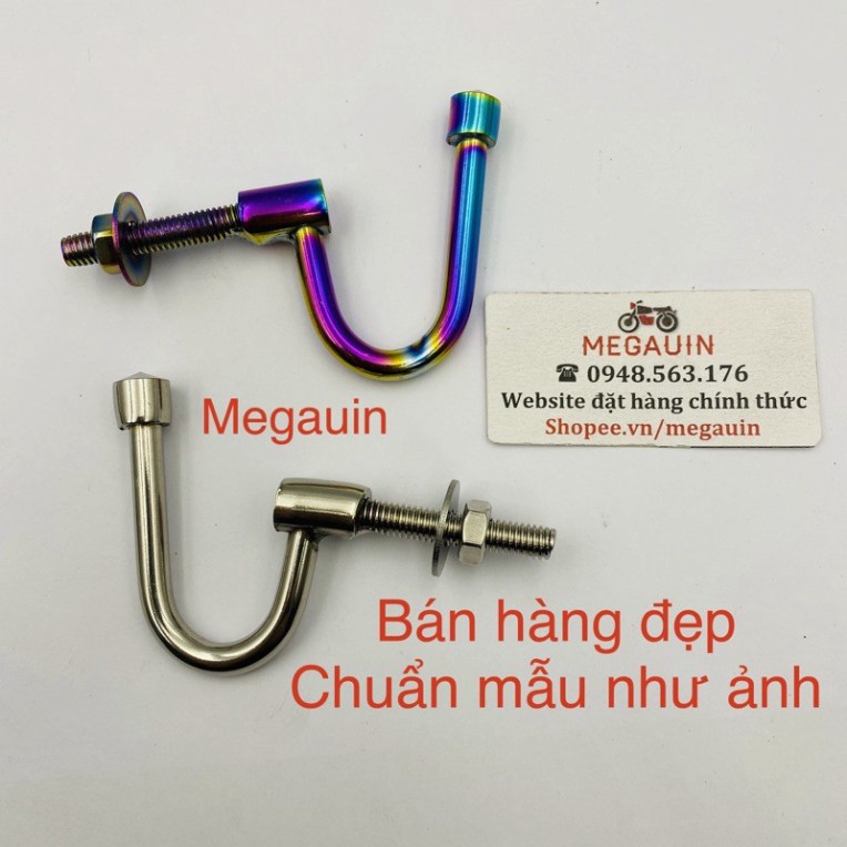 Móc câu inox / titan 7 màu treo đồ xe máy