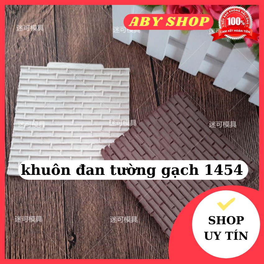 Khuôn silicon 4D ⚡ HÀNG LOẠI 1 ⚡ khuôn đan tường gạch 1454 chất liệu an toàn ko độc hại với sức khỏe