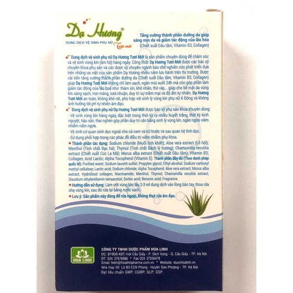 Dung dịch vệ sinh phụ nữ Dạ Hương 50ml 100ml 120ml