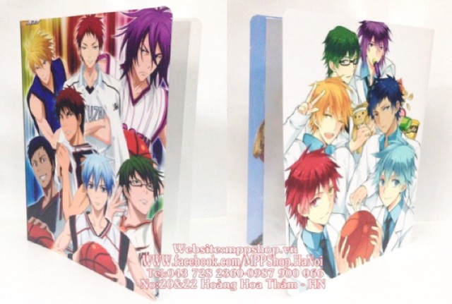 Kẹp đựng bài kiểm tra ảnh kuroko no basket 30 lá đựng 60 ảnh bài