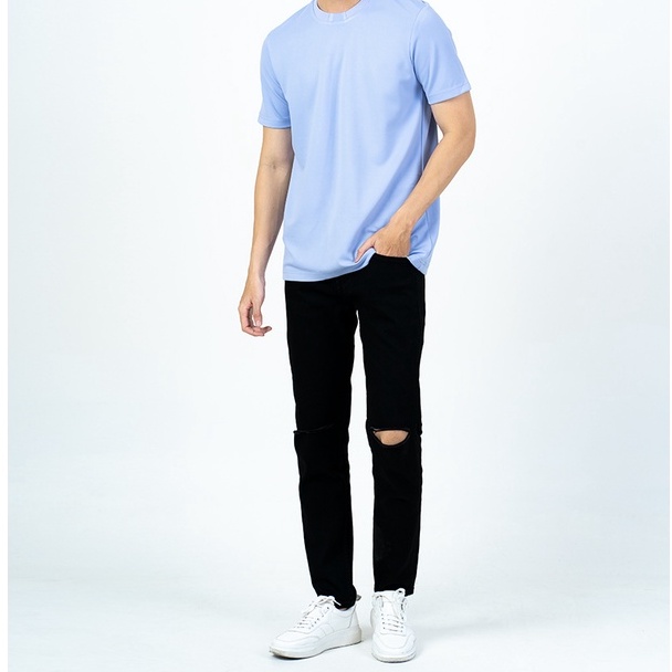 Quần jeans nam rách gối , dáng skinny ôm chân , vải co dãn không phai màu phong cách Hàn Quốc | BigBuy360 - bigbuy360.vn
