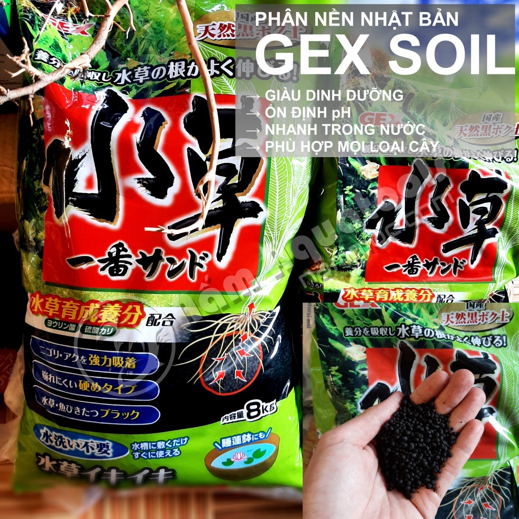 Phân nền Gex Xanh 2Kg, 4kg nền thủy sinh Cao Cấp từ Nhật Bản