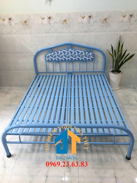 Giường sắt 1m6x2m giá rẻ