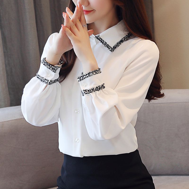 ÁO sơ mi nữ cực đẹp chất voan lụa dày dặn sm 08