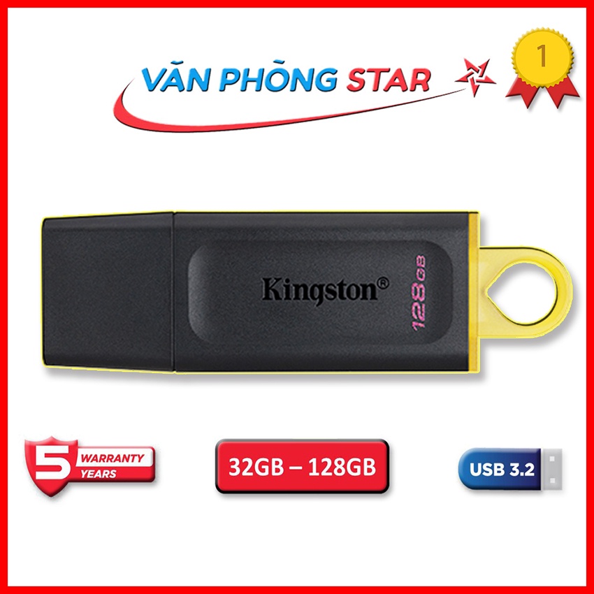 USB kingston 3.2 Gen 1 tại VANPHONGSTAR chính hãng bảo hành 5 năm dung lượng USB 32GB - USB 64GB - USB 128GB