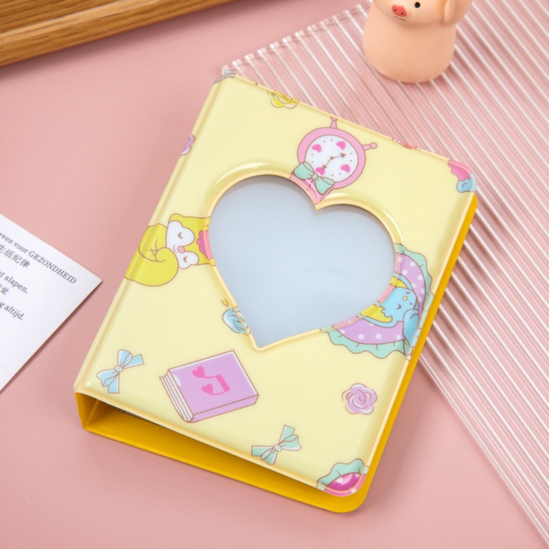 Album Đựng Ảnh 40 Ngăn 3 Inch Hình Trái Tim Hoạt Hình