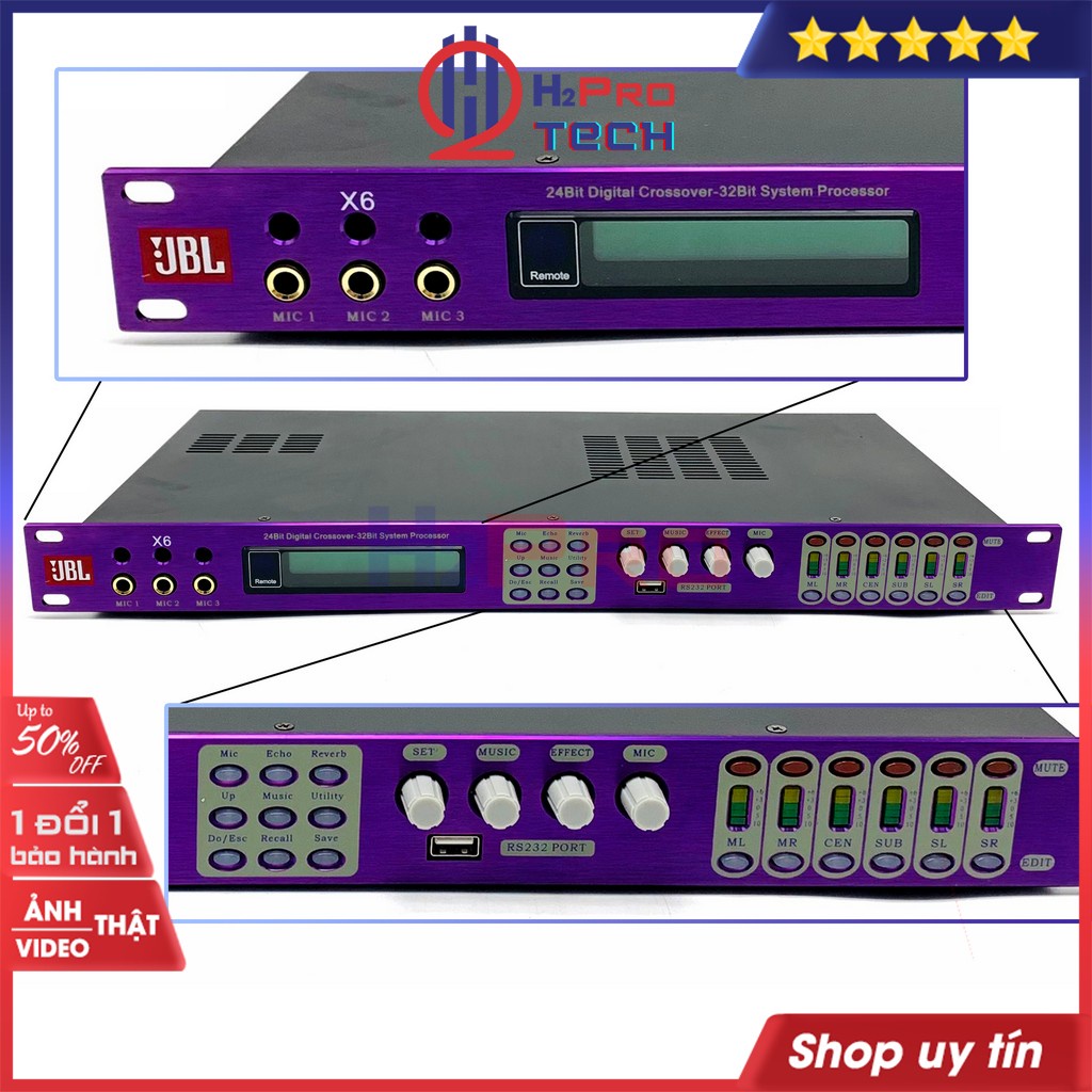 Vang Số Karaoke Chống Hú X6 Cao Cấp, Chỉnh Nhạc Hay, Có Điều Khiển