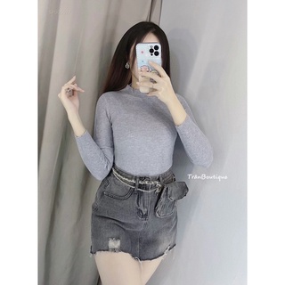 Áo len gân tay dài 5077