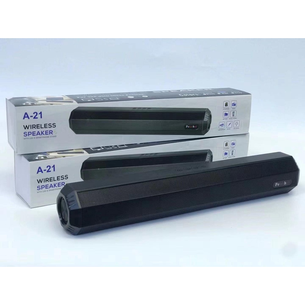 Loa bluetooth không dây kiểu dáng dài model A21, thiết kế đẹp tích hợp 2 loa cực đỉnh bảo hành 12 tháng lỗi 1 đổi 1