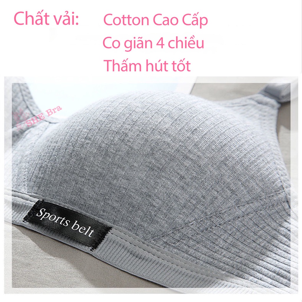 Áo Sport belt Áo Ngực Cotton Không Gọng Cao Cấp Siêu Thoải Mái Thời Trang Cho Nữ [ALO03] | BigBuy360 - bigbuy360.vn
