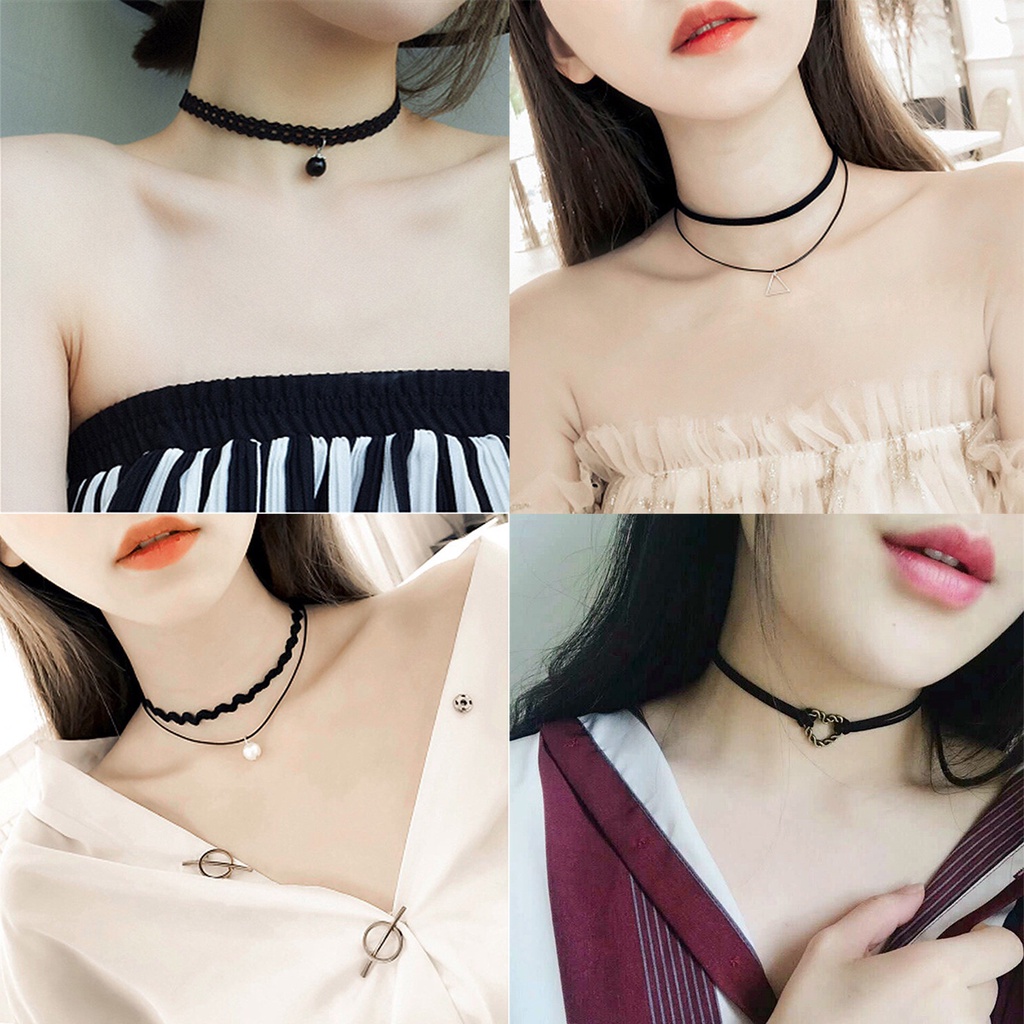 Vòng cổ nữ Choker thời trang cá tính nhiều mẫu cực đẹp