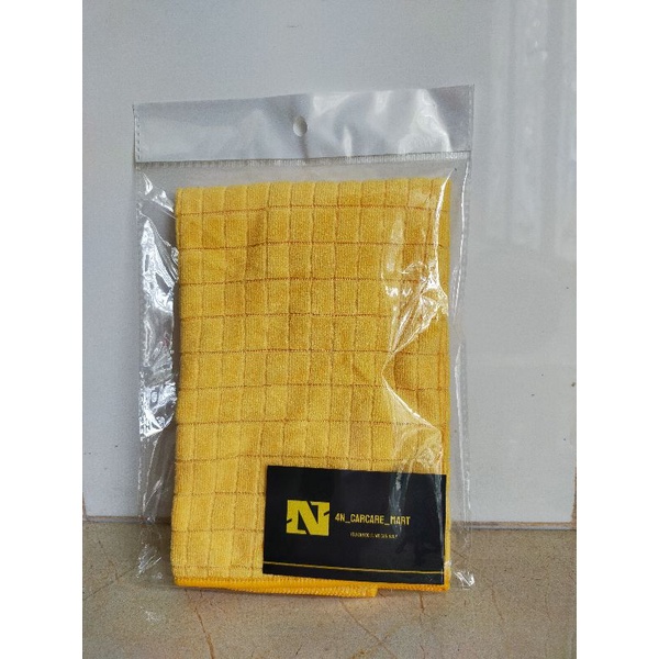 Khăn lau xe hơi, xe máy microfiber caRO 35cm x 40cm