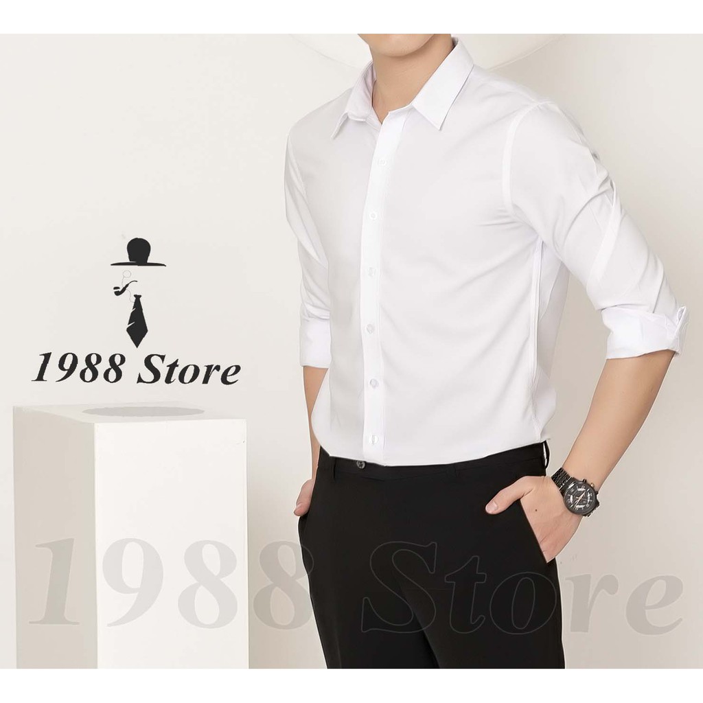 Áo sơ mi nam gấp hộp cao cấp. Chất vải cotton silk loại 1 chống nhăn, mềm mịn và cực mát, không bai không xù. M-4XL | BigBuy360 - bigbuy360.vn