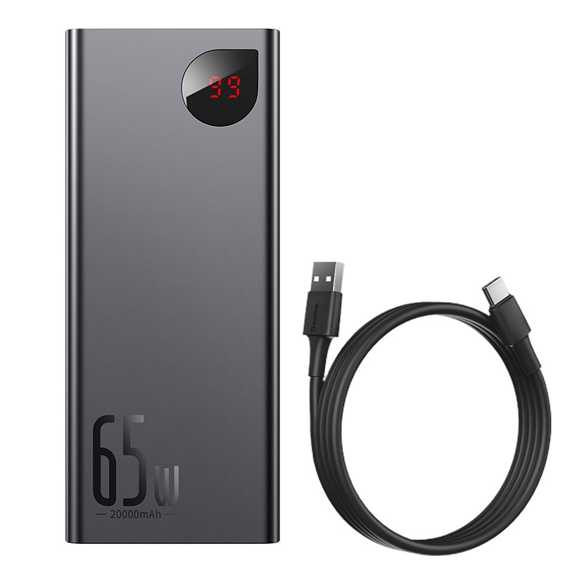 Baseus -BaseusMall VN Pin sạc dự phòng Baseus Adaman Digital Display Quick Charge Power Bank 20000mAh 65W