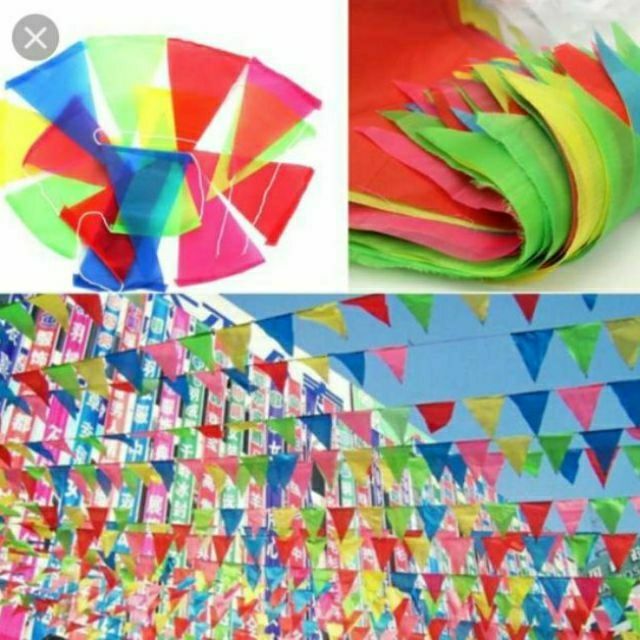 SỈ 10 dây  cờ đuôi nheo, cờ dây tam giác đẹp trang trí lễ tết cắt bằng công nghệ cao không bị tua mép