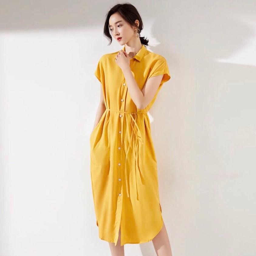 Đầm midi Cati shirt dress