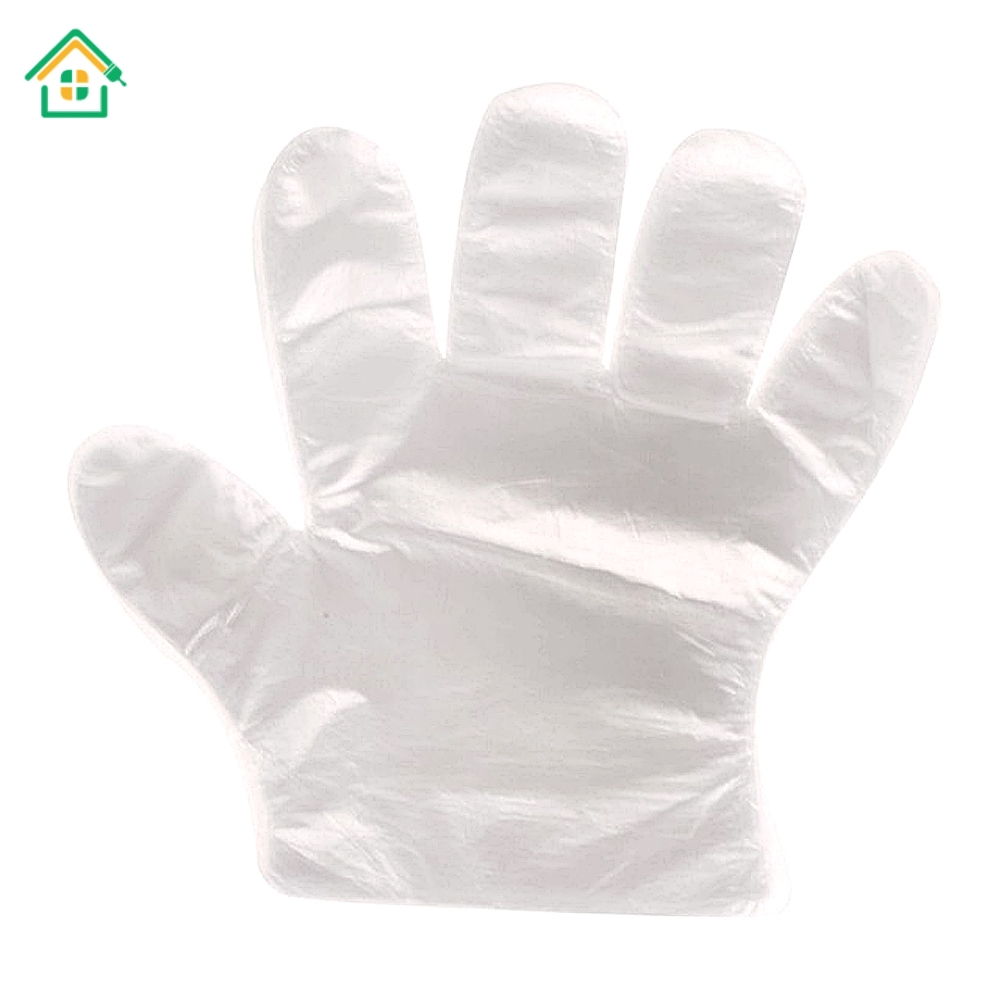 Set 100 găng tay bằng nylon sử dụng một lần tiện dụng