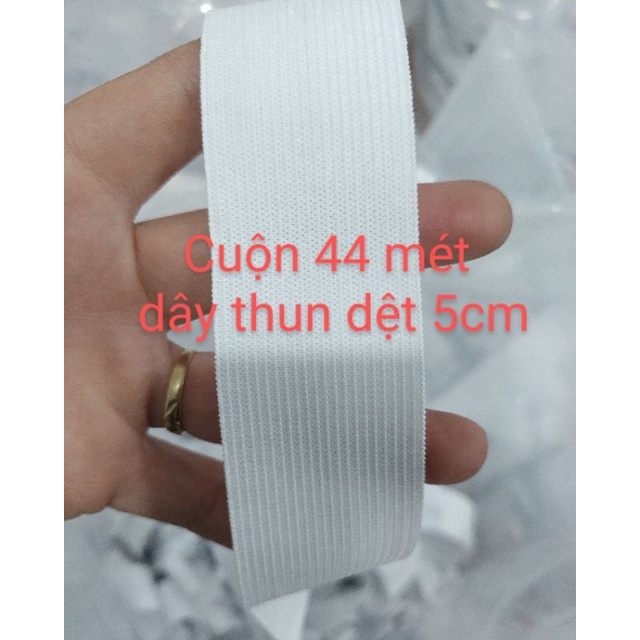 CUỘN DÂY THUN DỆT BẢN 5CM MAY QUẦN ÁO