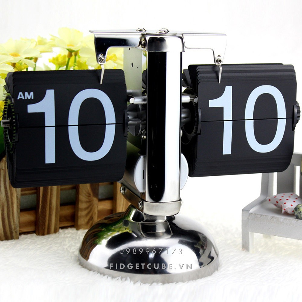 [BH 12 Tháng] Đồng Hồ Lật Để Bàn Retro Flip Clock