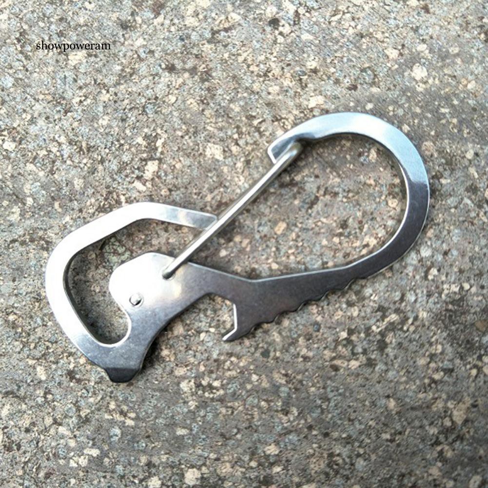 Móc khóa tích hợp dụng cụ mở nắp chai đa năng