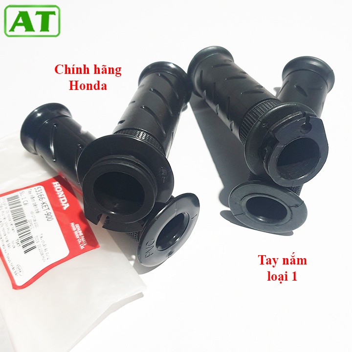 Bộ 2 Tay Nắm Xe Wave Chính Hãng Honda Cao Su Màu Đen