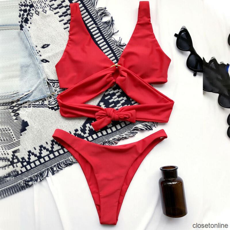 Sexy Bikini 2 mảnh Phối Dây Có Đệm Mút Gợi Cảm Thời Trang | BigBuy360 - bigbuy360.vn