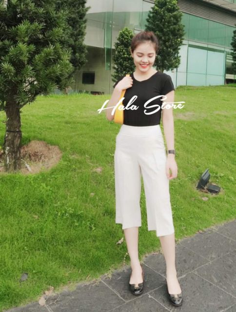 Quần sớ lỡ ♥️Freeship♥️ Quần sớ lỡ ống rộng Tuyết Mưa