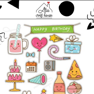 ICON CUTE Sticker die-cut - Sticker cắt rời - Nguyên vật liệu làm Scrapbook Handmade (rất nhiều mẫu)