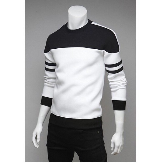 [MỚI LẠ] Áo Thun Nam Tay Dài Phối Sọc Cực Phong Cách | BigBuy360 - bigbuy360.vn