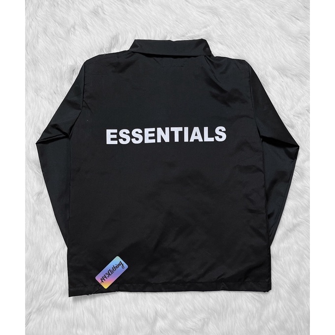 ÁO KHOÁC KAKI NÚT BẤM/ ÁO JACKET ĐEN IN HÌNH ESS.ENTIALS.FREESHIP,LOCAL BRAND HÀNG VNXK 2 LỚP CHÓNG NẮNG,1993CLOTHINGG