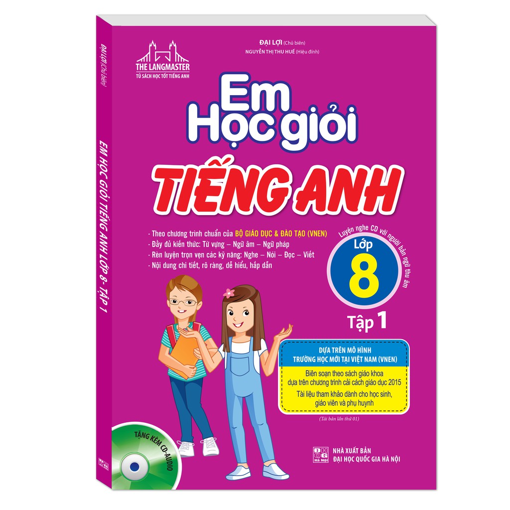 Sách - Em học giỏi tiếng Anh lớp 8-tập 1 (Tái bản kèm CD)