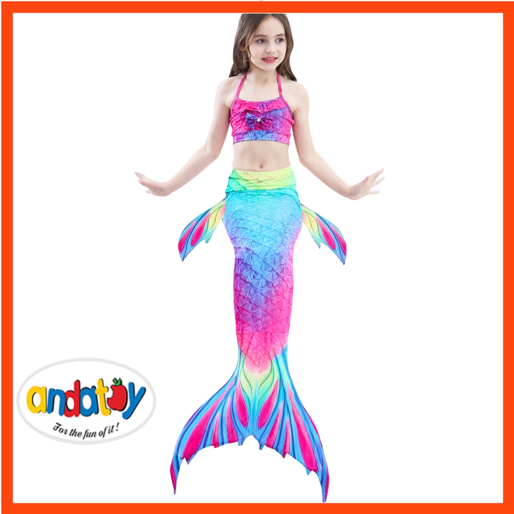 Đồ bơi cho bé gái nàng tiên cá đồ bơi trẻ em hóa trang ANDAKIDS AD83