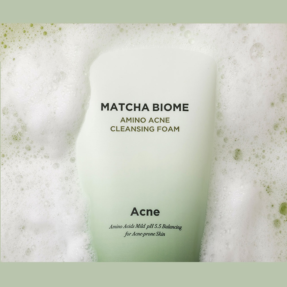 Sữa rửa mặt HEIMISH MATCHA BIOME AMINO ACNE CLEANSING FOAM 150g