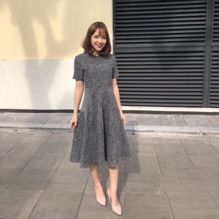 Váy len dạ dáng midi